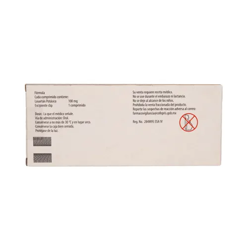 Cozaar 100 Mg Con 30 Comprimidos