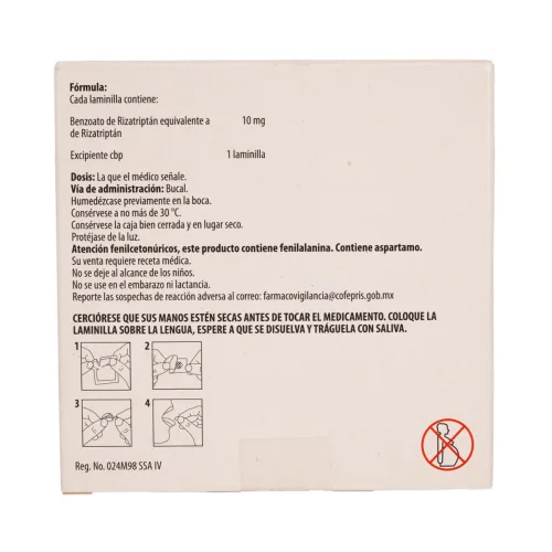 Comprar Maxalt Rpd 10 Mg Con 2 Laminillas