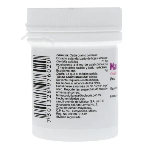 Comprar Madecassol 20 Mg Con 10 G De Polvo