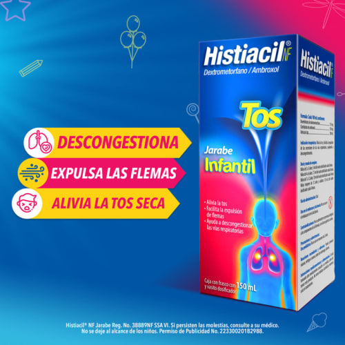 Comprar Histiacil Nf Infantil Jarabe Tos 113/150 Mg con 150 ml