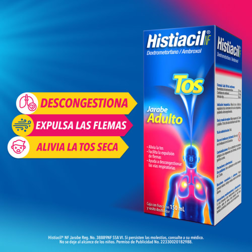 Histiacil NF jarabe para la tos adulto, 150 ml. 