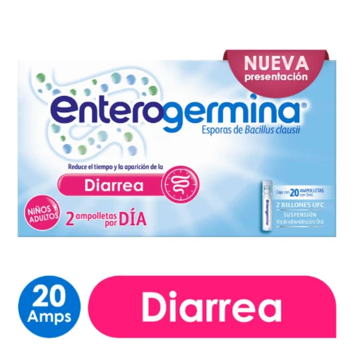 Enterogermina 2 Billones – 20 Ampolletas Probióticas para Equilibrio Digestivo