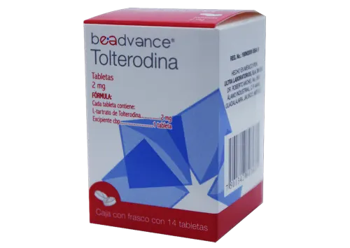 Comprar Tolterodina 2 Mg Con 14 Tabletas