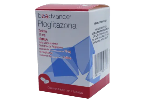 Comprar Pioglitazona 15 Mg Con 7 Tabletas