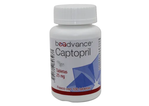 Comprar Captopril 25 Mg Con 100 Tabletas