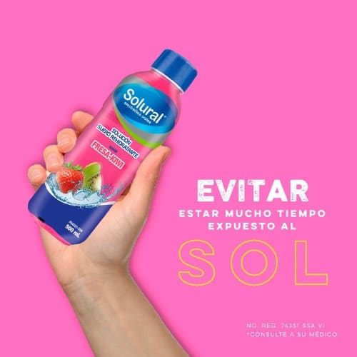 Solural Sabor Fresa Kiwi 500 Ml