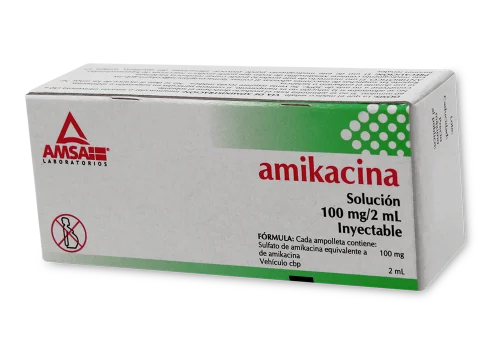 Comprar Amikacina 100 Mg Con 2 Solución Inyectable