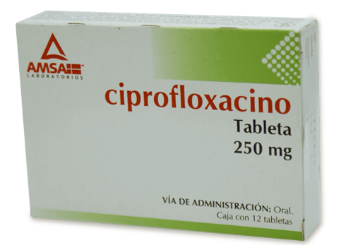 Comprar Ciprofloxacino 250 Mg Con 12 Tabletas