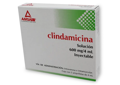 Comprar Clindamicina 600 Mg Con 5 Solución Inyectable