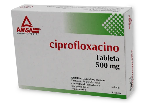 Comprar Ciprofloxacino 500 Mg Con 14 Tabletas