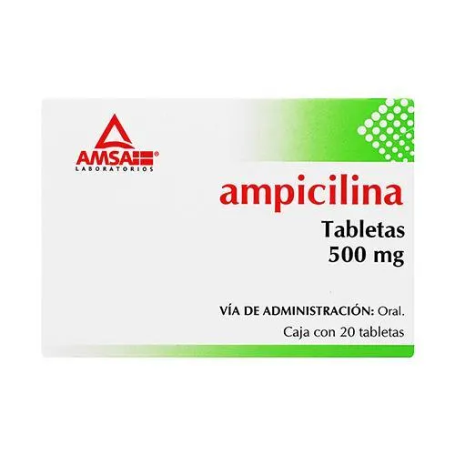 Comprar Ampicilina 500 Mg Con 20 Tabletas