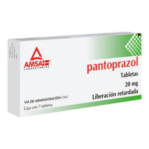 Pantoprazol 20 Mg Con 7 Tabletas