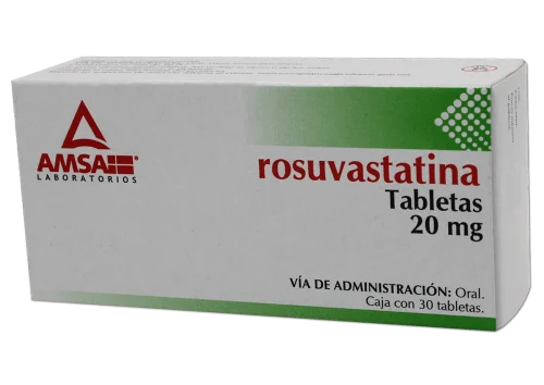 Comprar Rosuvastatina 20 Mg Con 30 Tabletas