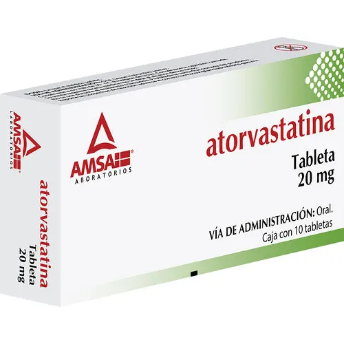 Atorvastatina 20 Mg Con 10 Tabletas (Amsa)