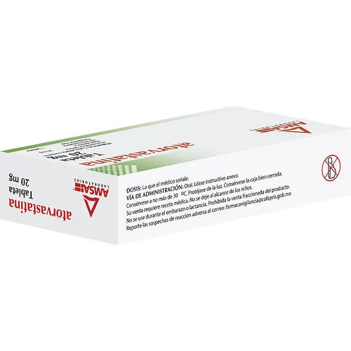 Atorvastatina 20 Mg Con 10 Tabletas (Amsa)