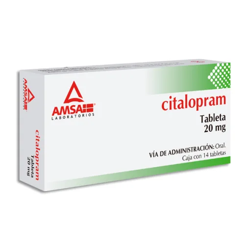 Comprar Citalopram 20 Mg Con 14 Tabletas