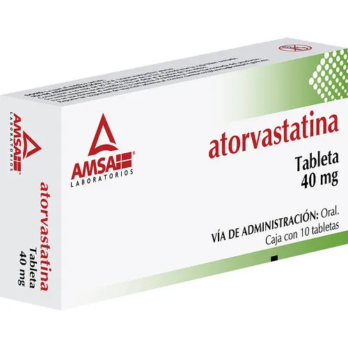 Atorvastatina 40 Mg Con 10 Tabletas