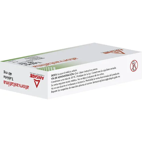 Atorvastatina 40 Mg Con 10 Tabletas