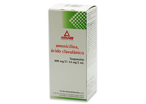 Comprar Amoxicilina, Ácido Clavulánico 400/57.14 Mg Suspensión Con 50 Ml