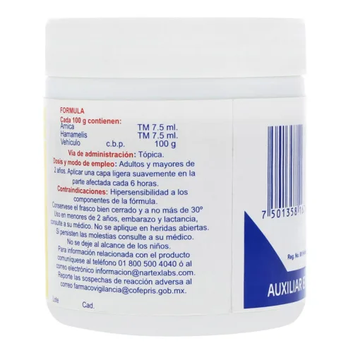 Árnica Montana Nartex Pomada Con 100 G