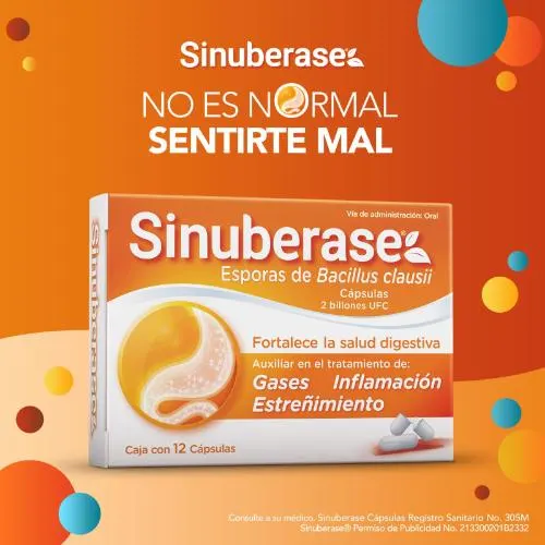 Comprar Sinuberase Con 12 Cápsulas