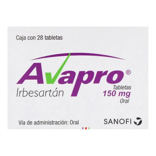 Avapro 150 Mg Con 28 Tabletas