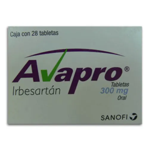 Avapro 300 Mg Con 28 Tabletas