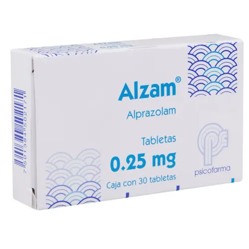 Comprar Alzam 0.25 Mg Con 30 Tabletas