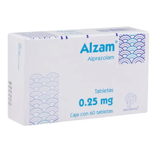 Comprar Alzam 0.25 Mg Con 60 Tabletas