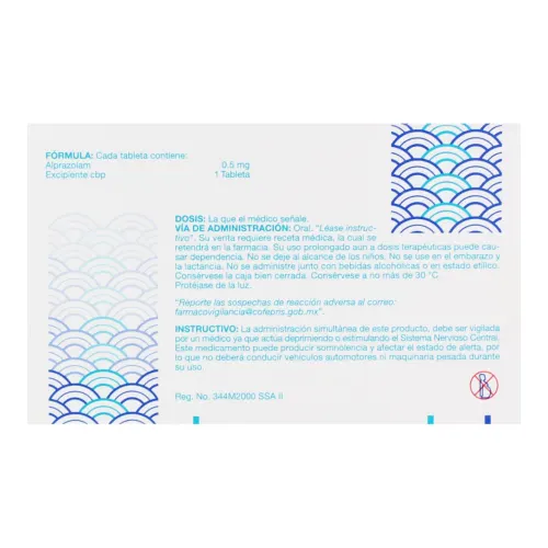 Alzam 0.50 Mg Con 30 Tabletas