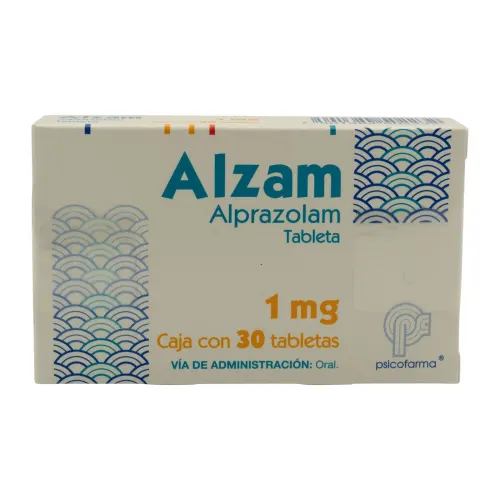 Alzam 1 Mg Con 30 Tabletas