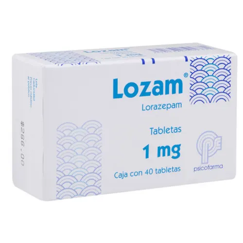 Comprar Lozam 1 Mg Con 40 Tabletas