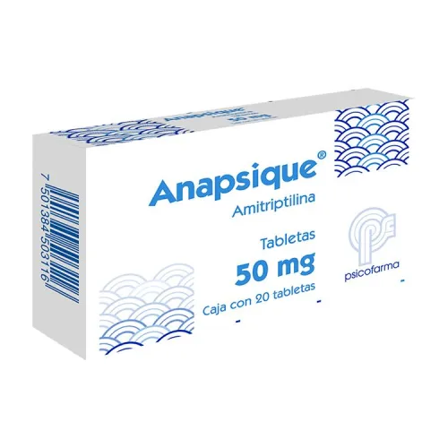 Anapsique 50 Mg Con 20 Tabletas