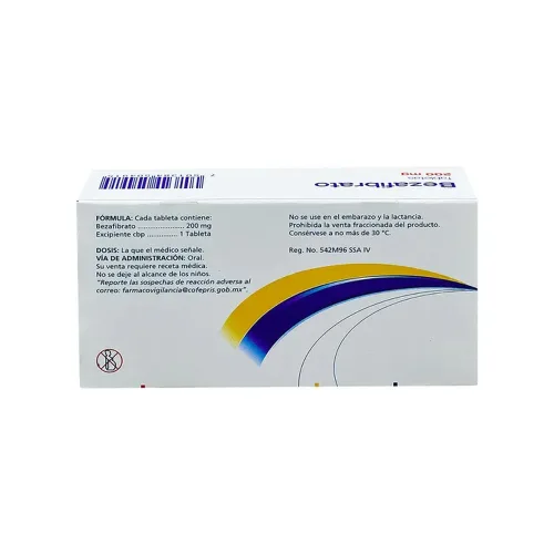 Bezafibrato 200 Mg 30 Tabletas (Psicofarma)