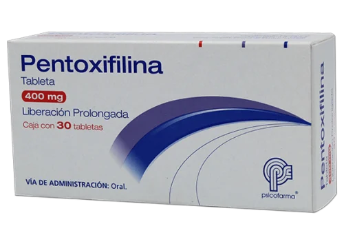 Comprar Pentoxifilina 400 Mg Con 30 Tabletas