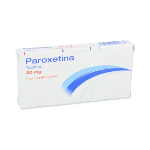 Comprar Paroxetina 20 Mg Con 10 Tabletas