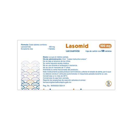 Lasomid 100 Mg Con 28 Tabletas