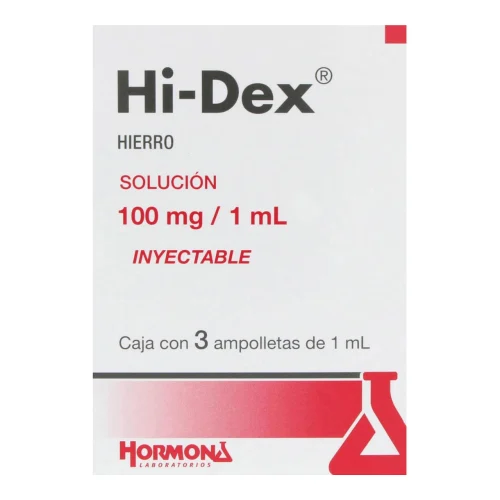 Comprar Hi-Dex 100 Mg Con 1 Ampolleta