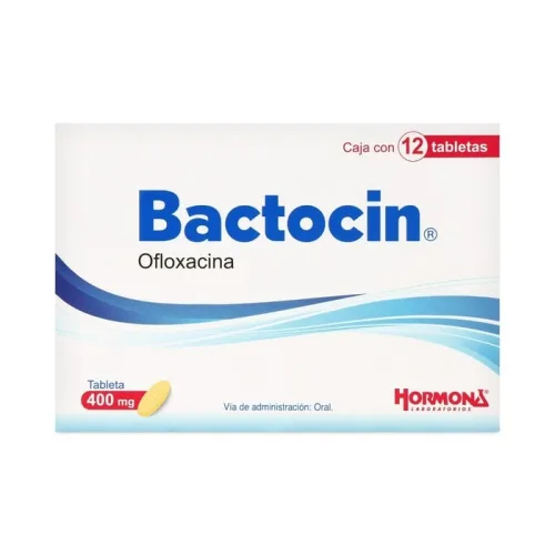 Bactocin Ofloxacina 400 Mg Con 12 Tabletas
