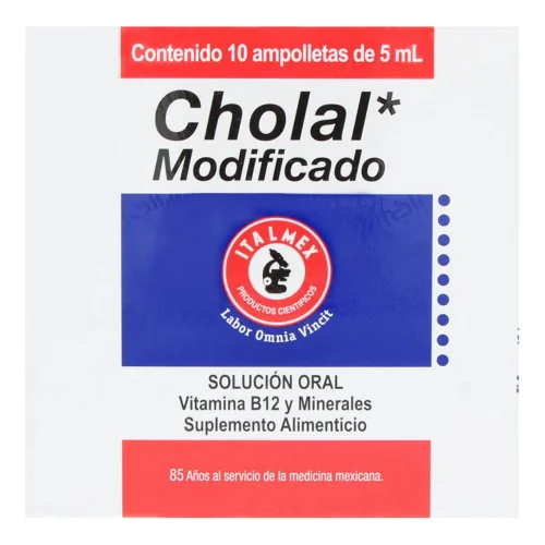 Comprar Cholal Vitaminas Y Minerales Suplemento Alimenticio Oral 10 Ampolletas 5 Ml