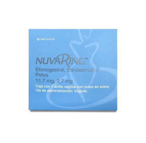 Comprar Nuvaring 11.7/2.7 Mg Anillo Vaginal Con Polvo En Sobre