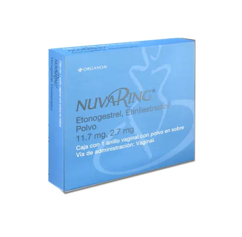 Comprar Nuvaring 11.7/2.7 Mg Anillo Vaginal Con Polvo En Sobre