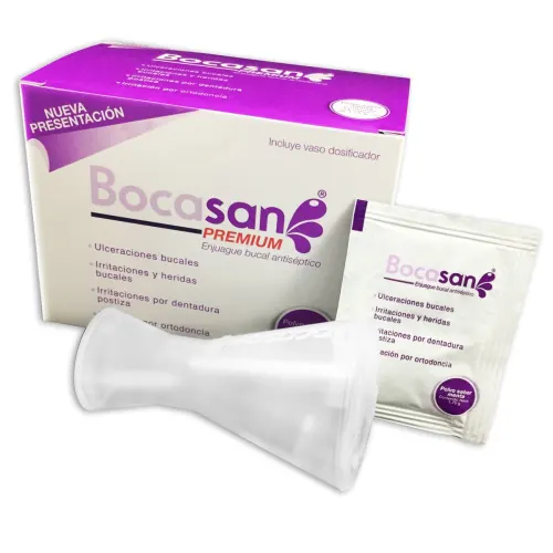 Bocasan Enjuague Bucal Premium Sabor Menta Con 24 Sobres