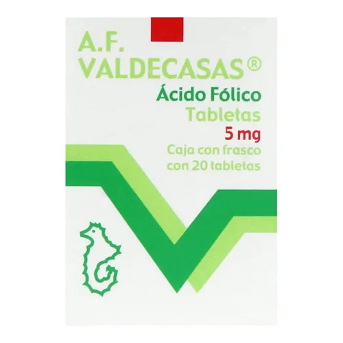 Comprar Ácido Fólico 5 Mg Con 20 Tabletas