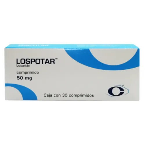 Comprar Lospotar 50 Mg Con 30 Comprimidos