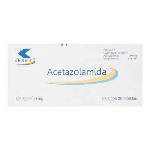 Comprar Acetazolamida acetazolamida 250 mg con 20 tabletas