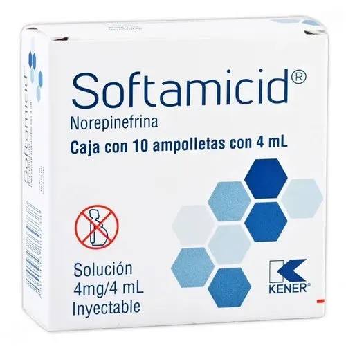 Softamicid solución inyectable 10 ampolletas 4mg/4ml precio