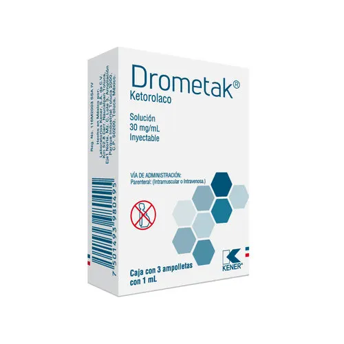 Drometak 30 Mg /1 Ml Solución Inyectable Con 3 Ampolletas