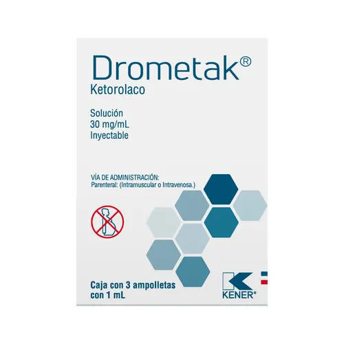 Drometak 30 Mg /1 Ml Solución Inyectable Con 3 Ampolletas