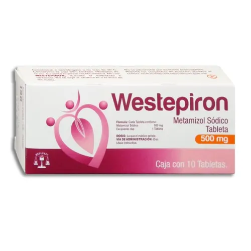 Comprar Westepiron 500 Mg Con 10 Tabletas